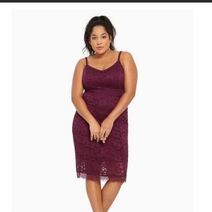 Torrid Plum Lacey Dress-Size 10